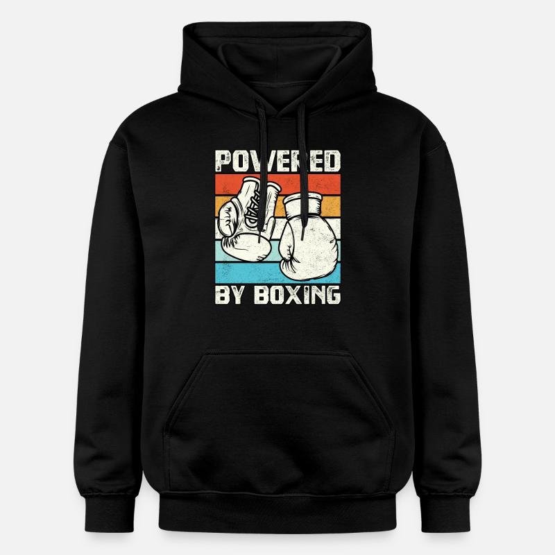 Propulsé par la boxe - Sweat à capuche Softstyle® Gildan Unisexe - noir