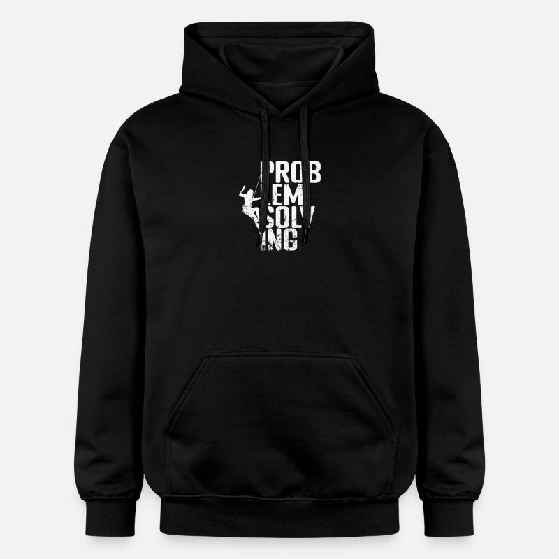 Problem Solving Bouldering - Gildan Unisex Softstyle® Midweight Hoodie - black