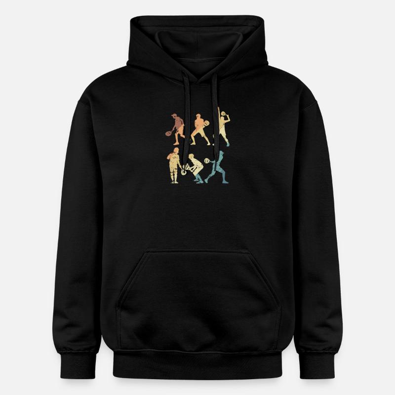 Divers joueurs de padel - Sweat à capuche Softstyle® Gildan Unisexe - noir