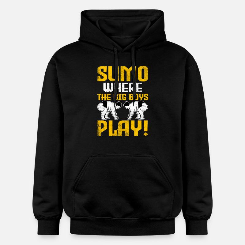 Sumo où jouent les grands ! - Sweat à capuche Softstyle® Gildan Unisexe - noir