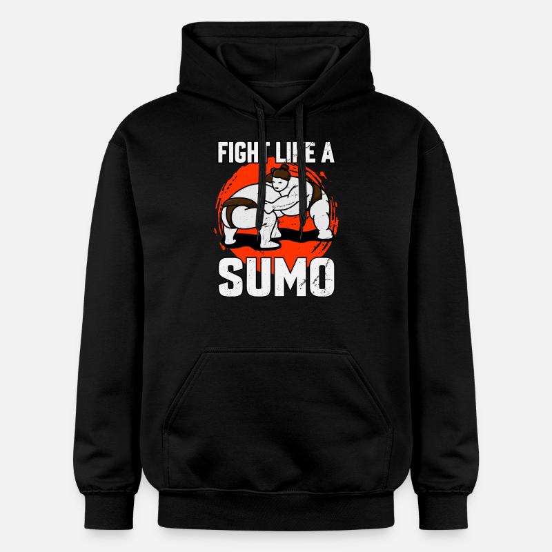 Combattez comme un sumo - Sweat à capuche Softstyle® Gildan Unisexe - noir