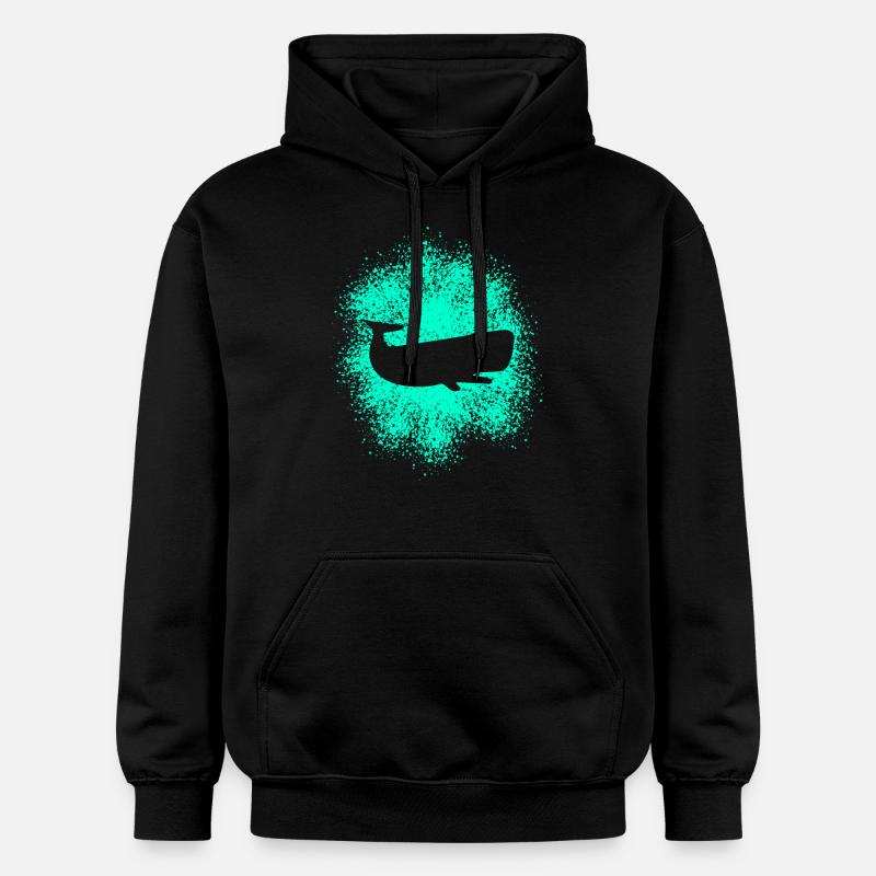 Cachalot, protecteur de l’océan - Sweat à capuche Softstyle® Gildan Unisexe - noir