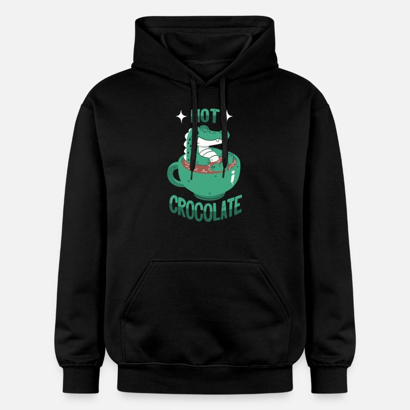 Crocodile au cacao - Sweat à capuche Softstyle® Gildan Unisexe - noir