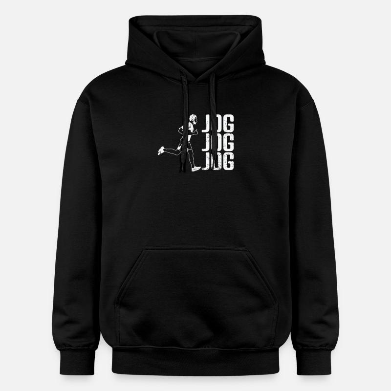 Jogging Joggen - Sweat à capuche Softstyle® Gildan Unisexe - noir