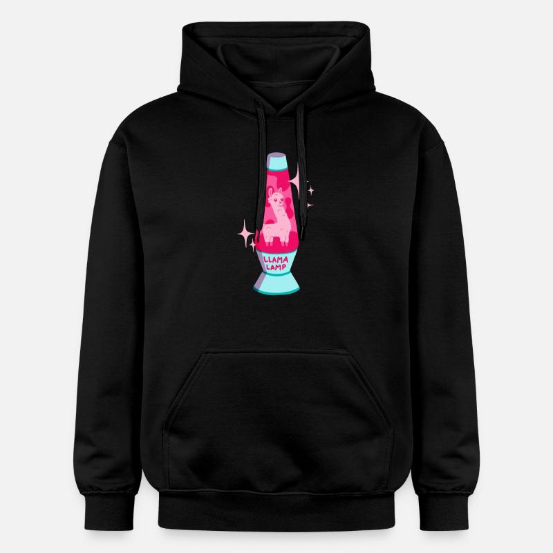 Lama Lampe à Lave - Sweat à capuche Softstyle® Gildan Unisexe - noir