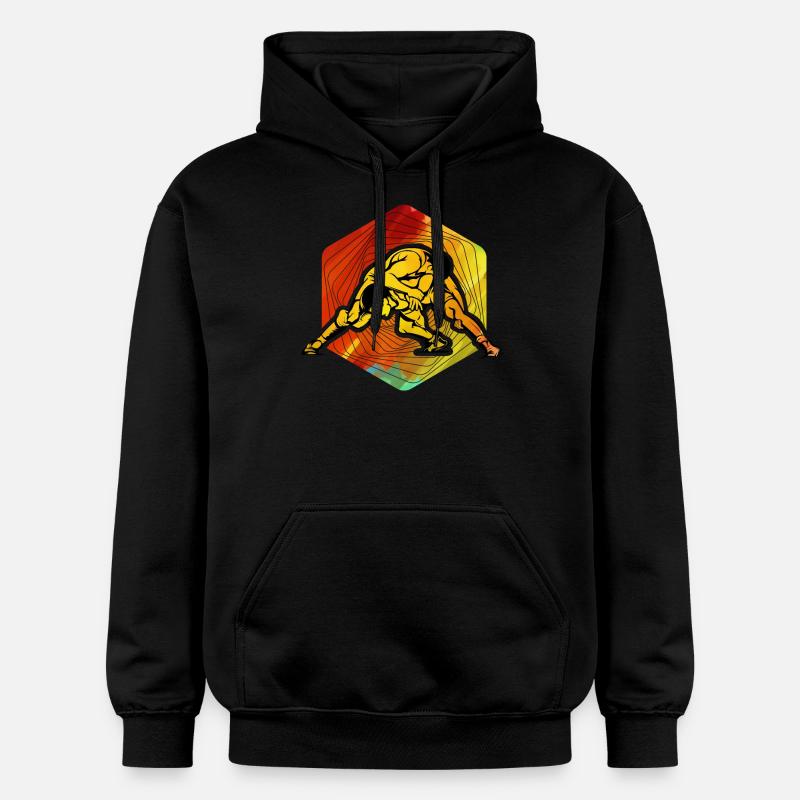 Lutte - Sweat à capuche Softstyle® Gildan Unisexe - noir