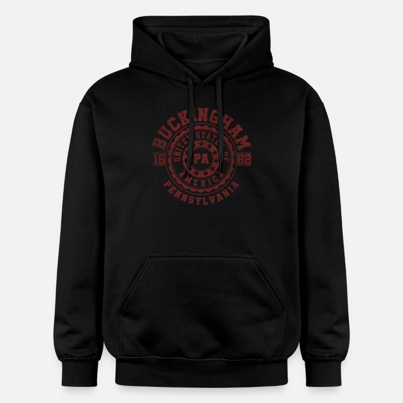 Buckingham, Pennsylvanie | Pennsylvanie - & Cadeau - Sweat à capuche Softstyle® Gildan Unisexe - noir