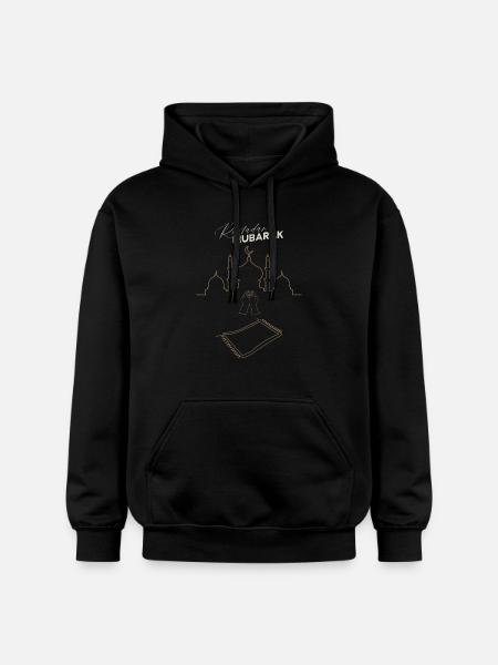 Ramadan Mubarak Pray Hands Carpet - Gildan Unisex Softstyle® Midweight Hoodie - black