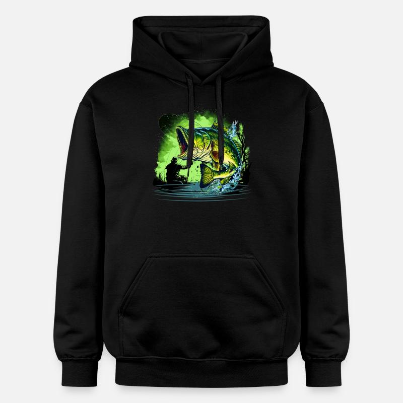 Poisson bar - Sweat à capuche Softstyle® Gildan Unisexe - noir