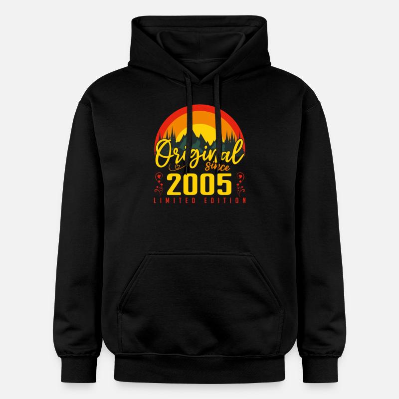 Anniversaire 2005 cadeau 2005 anniversaire - Sweat à capuche Softstyle® Gildan Unisexe - noir