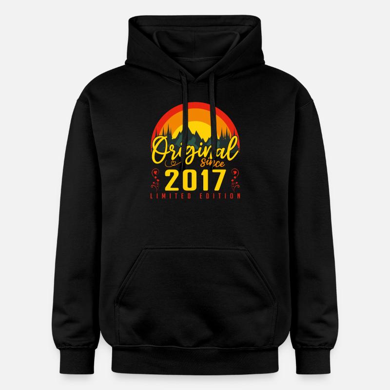 Anniversaire 2017 cadeau 2017 anniversaire - Sweat à capuche Softstyle® Gildan Unisexe - noir