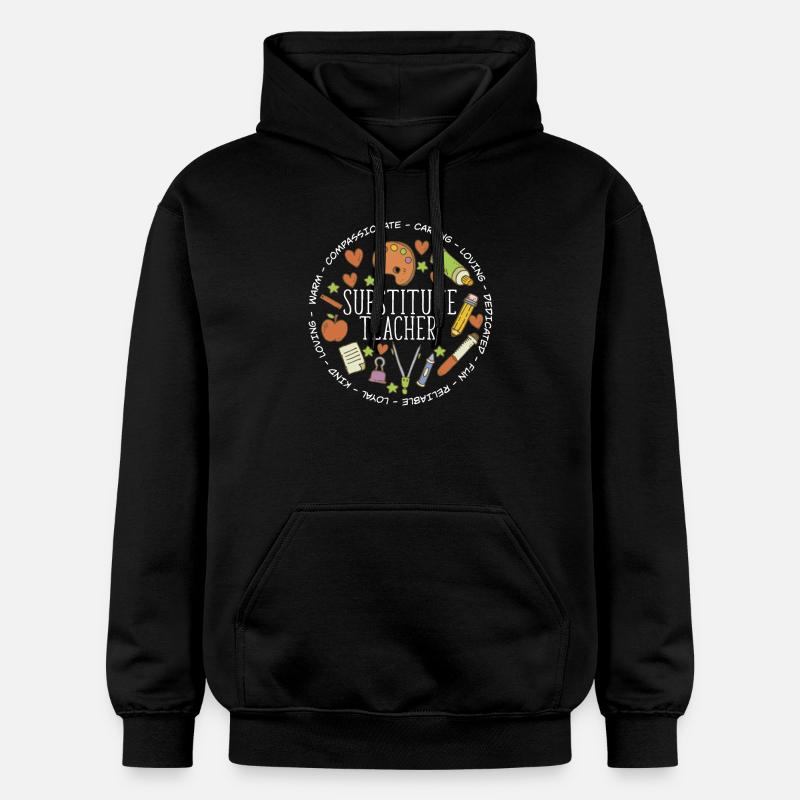 Enseignant(e) adjoint(e) Enseignant(e) suppléant(e) - Sweat à capuche Softstyle® Gildan Unisexe - noir