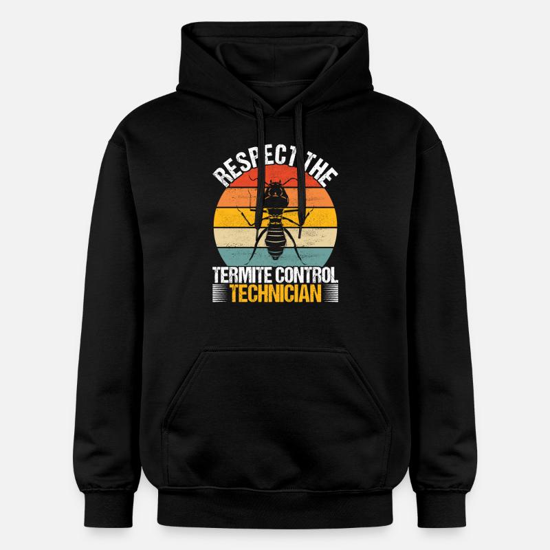 Pest Control Exterminator - Gildan Unisex Softstyle® Midweight Hoodie - black