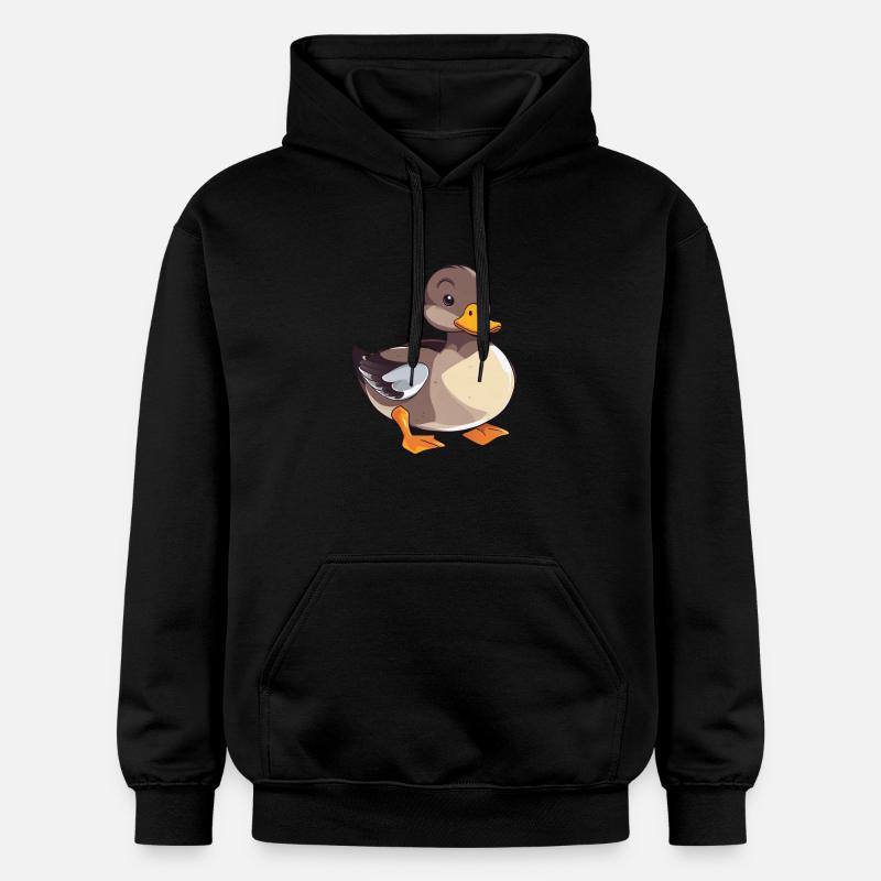 Mignon bébé canard - Sweat à capuche Softstyle® Gildan Unisexe - noir