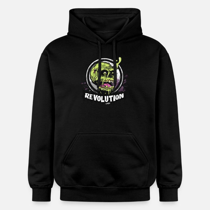 Crâne de zombie Crâne : Révolution - Sweat à capuche Softstyle® Gildan Unisexe - noir