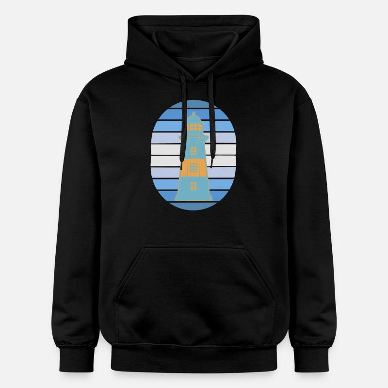 Phare Signal Phares maritimes - Sweat à capuche Softstyle® Gildan Unisexe - noir