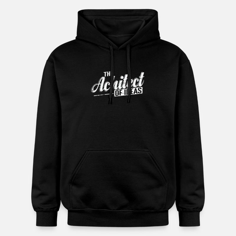L’architecte des idées - Sweat à capuche Softstyle® Gildan Unisexe - noir
