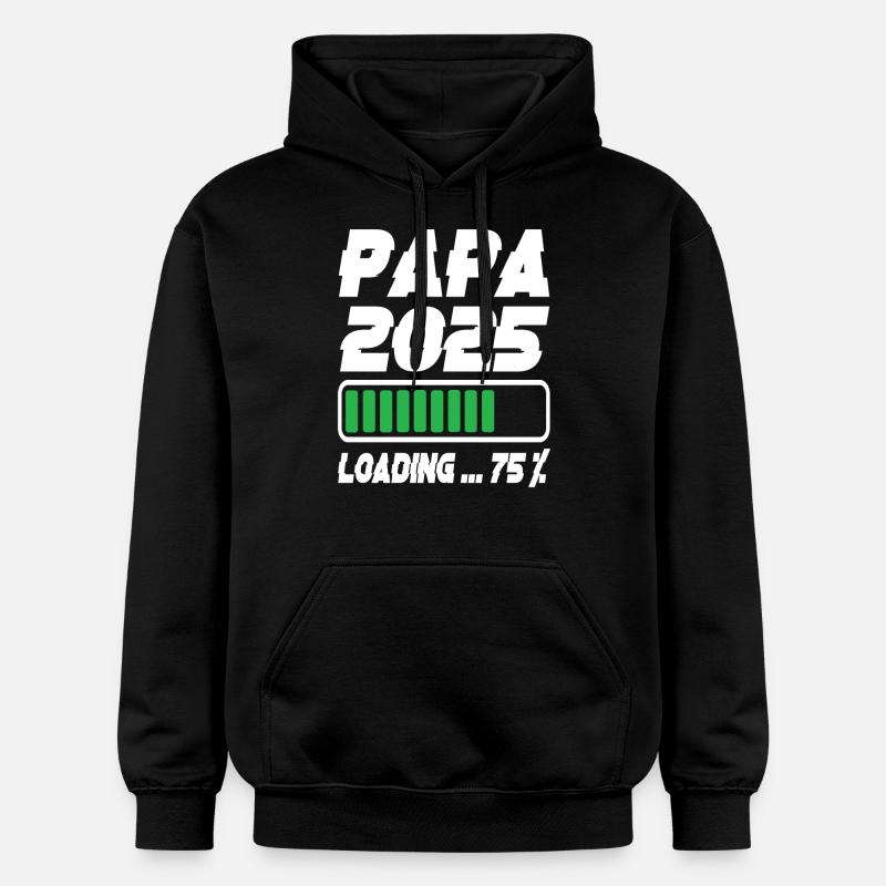 Papa 2025 Chargement - Sweat à capuche Softstyle® Gildan Unisexe - noir