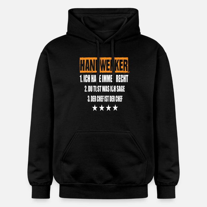 Handwerker - Gildan Unisex Softstyle® Midweight Hoodie - Schwarz