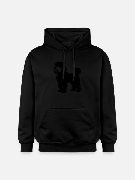 Poodle Hund Symbol - Gildan Unisex Softstyle® Midweight Hoodie - Schwarz