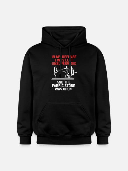Sewing Machine Seamstress - Gildan Unisex Softstyle® Midweight Hoodie - black