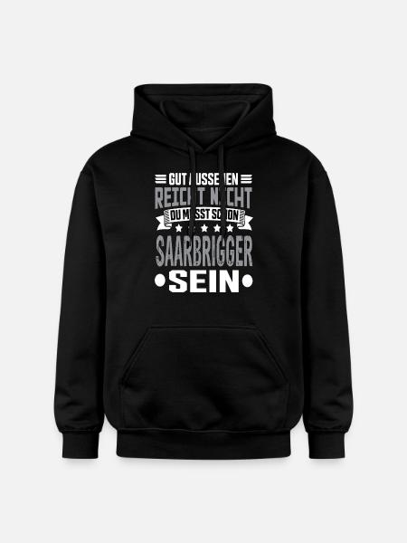 Saarland Saarländer Saar Saarbrigger Saarbrücken - Gildan Unisex Softstyle® Midweight Hoodie - black