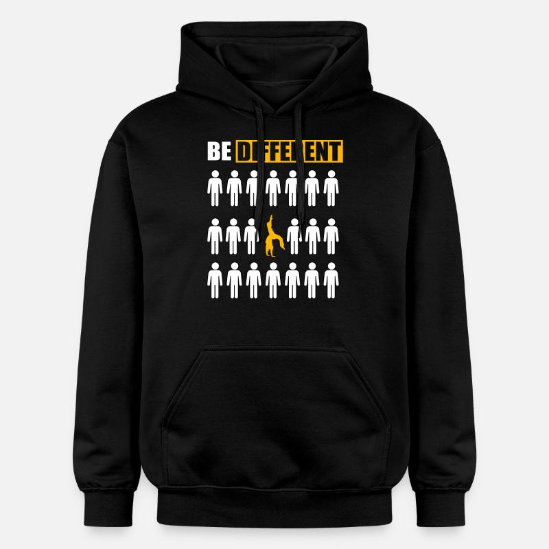 Sei anders Capoeira - Gildan Unisex Softstyle® Midweight Hoodie - Schwarz