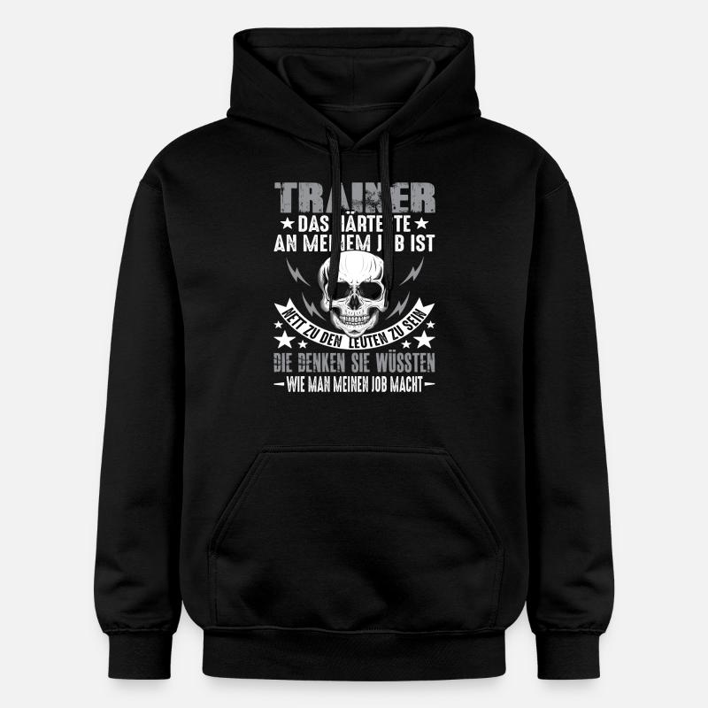 Trainer - Gildan Unisex Softstyle® Midweight Hoodie - Schwarz