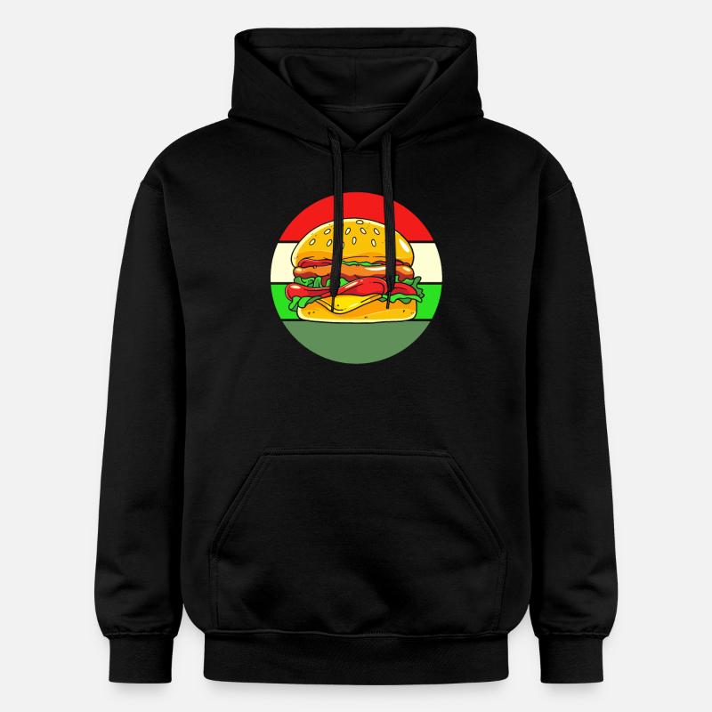 Cheeseburger - Sweat à capuche Softstyle® Gildan Unisexe - noir