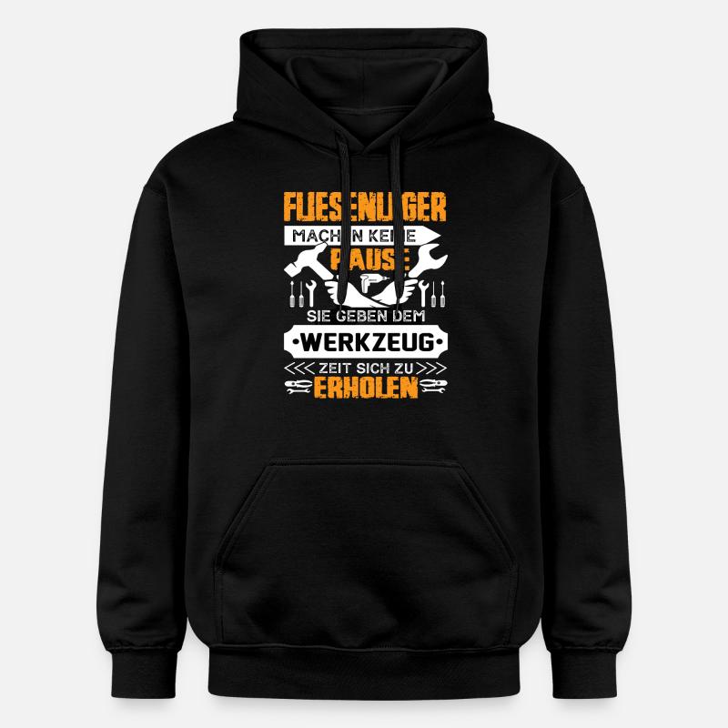 Tilers don't take a break - Gildan Unisex Softstyle® Midweight Hoodie - black