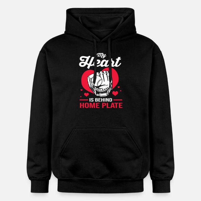 Base-ball - Sweat à capuche Softstyle® Gildan Unisexe - noir