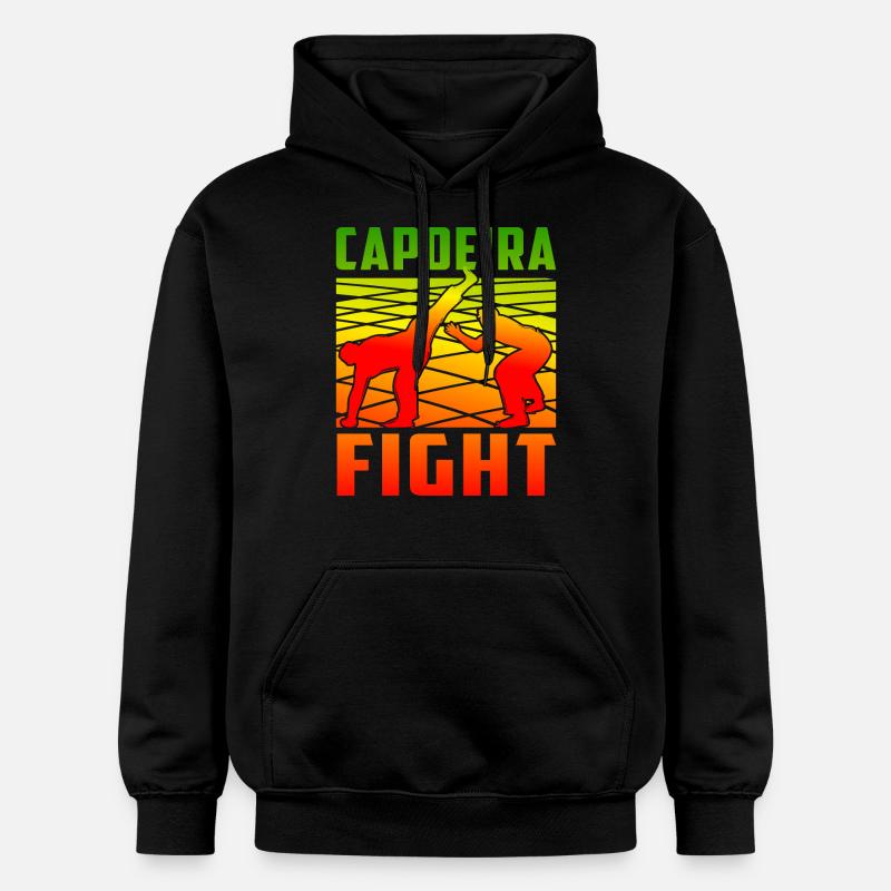 Combat de capoeira - Sweat à capuche Softstyle® Gildan Unisexe - noir