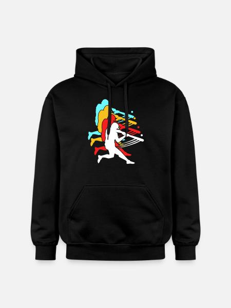 Baseball - Gildan Unisex Softstyle® Midweight Hoodie - Schwarz
