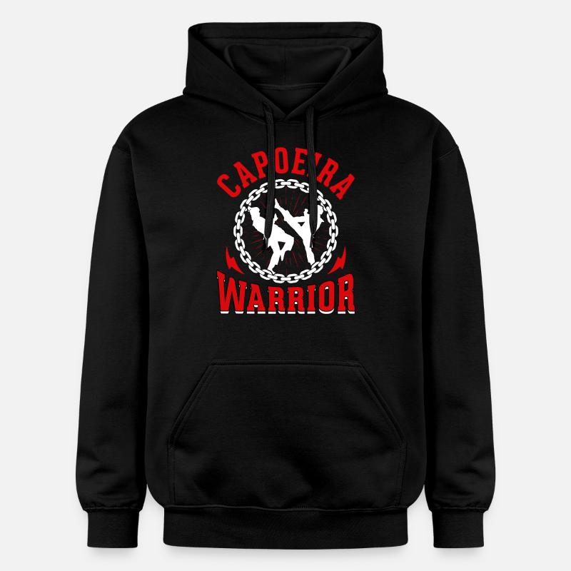 Guerrier de Capoeira - Sweat à capuche Softstyle® Gildan Unisexe - noir