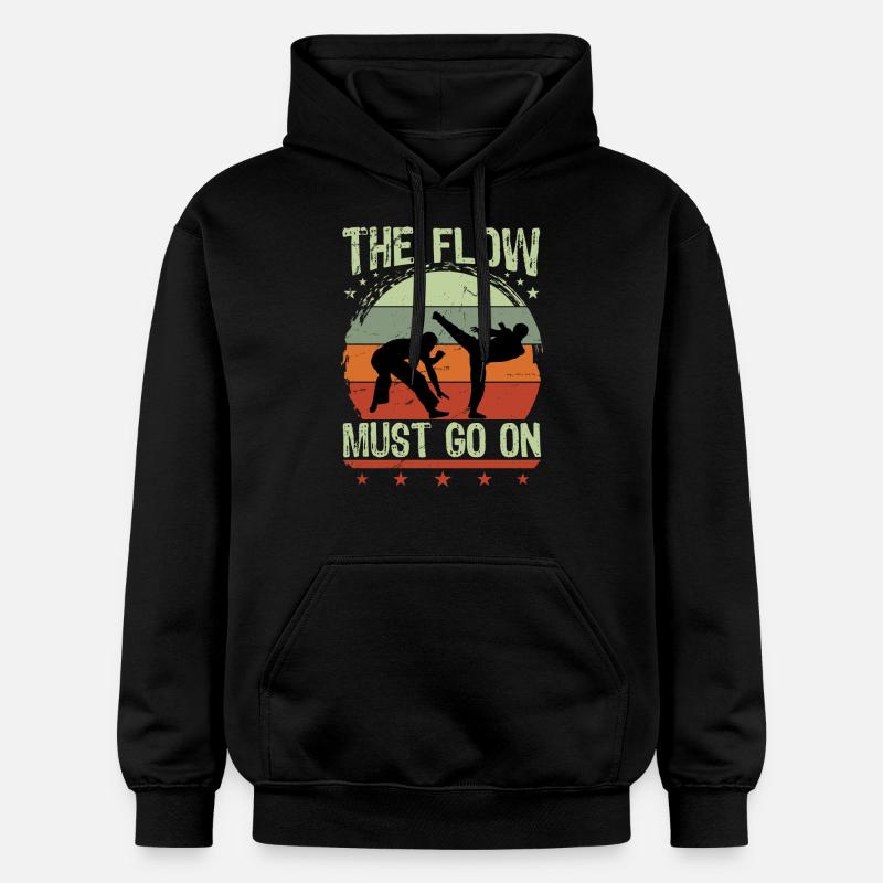 Le Flow doit continuer - Sweat à capuche Softstyle® Gildan Unisexe - noir