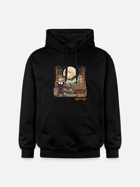 Wild West Rider Horse Cowboy Western Rider - Gildan Unisex Softstyle® Midweight Hoodie - svart