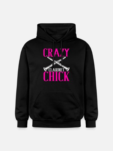 Clarinet Wind Instrument Clarinet player - Gildan Unisex Softstyle® Midweight Hoodie - black