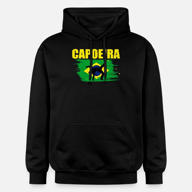 Capoeira - Sweat à capuche Softstyle® Gildan Unisexe - noir