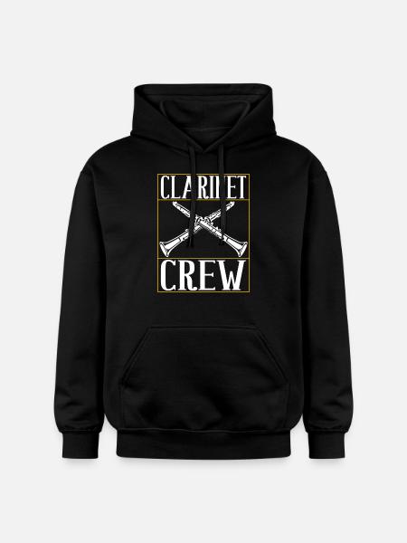 Clarinet Wind Instrument Clarinet player - Gildan Unisex Softstyle® Midweight Hoodie - black