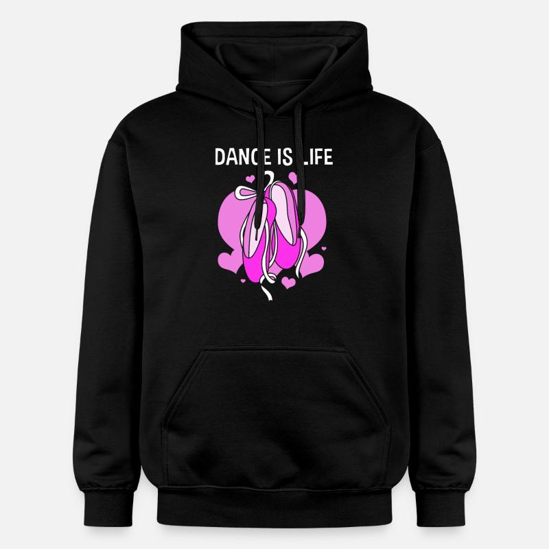Danseuse de ballet - Sweat à capuche Softstyle® Gildan Unisexe - noir