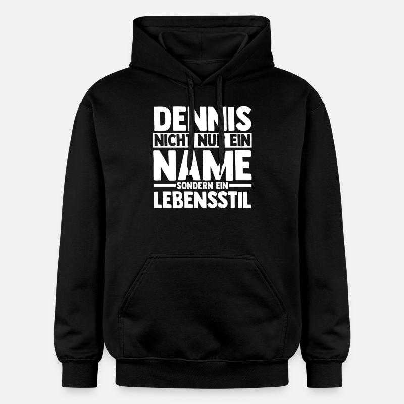 Prénom Dennis - Sweat à capuche Softstyle® Gildan Unisexe - noir