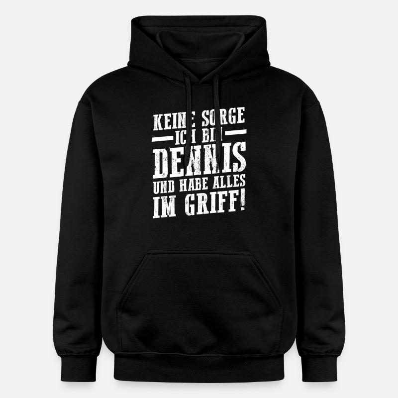 Prénom Dennis - Sweat à capuche Softstyle® Gildan Unisexe - noir