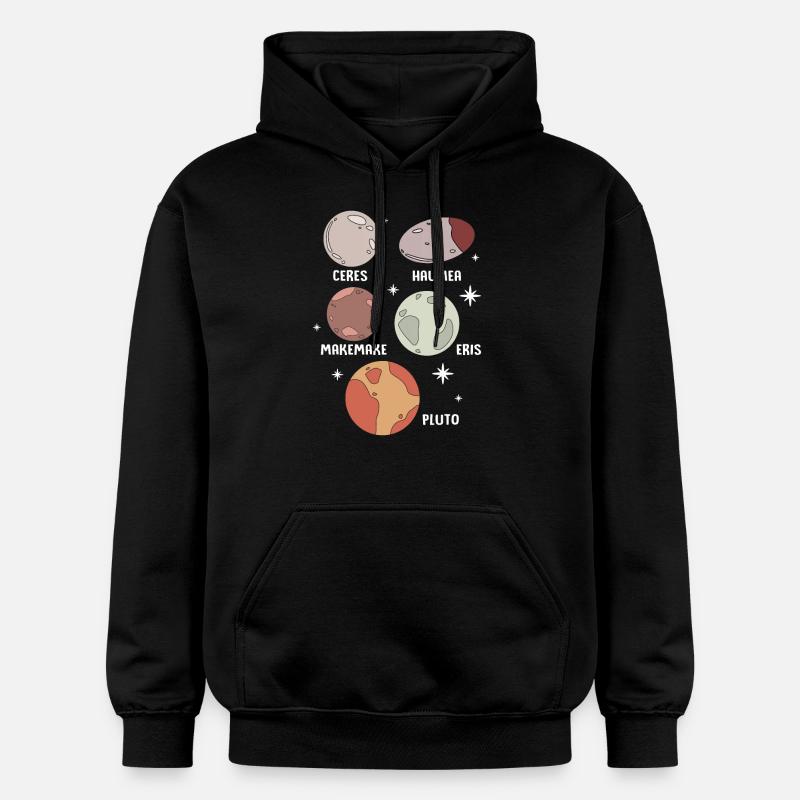Univers du système solaire - Sweat à capuche Softstyle® Gildan Unisexe - noir