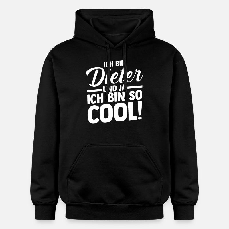 Prénom Dieter - Sweat à capuche Softstyle® Gildan Unisexe - noir