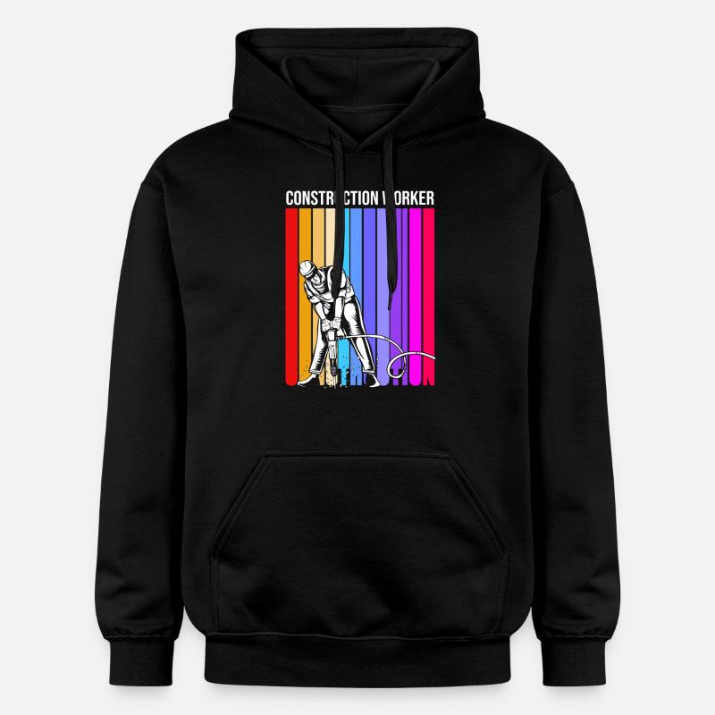 Chantier de construction - Sweat à capuche Softstyle® Gildan Unisexe - noir