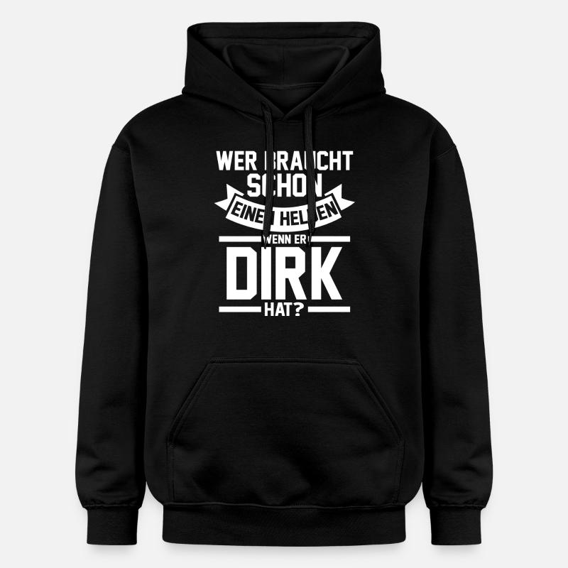 Prénom Dirk - Sweat à capuche Softstyle® Gildan Unisexe - noir