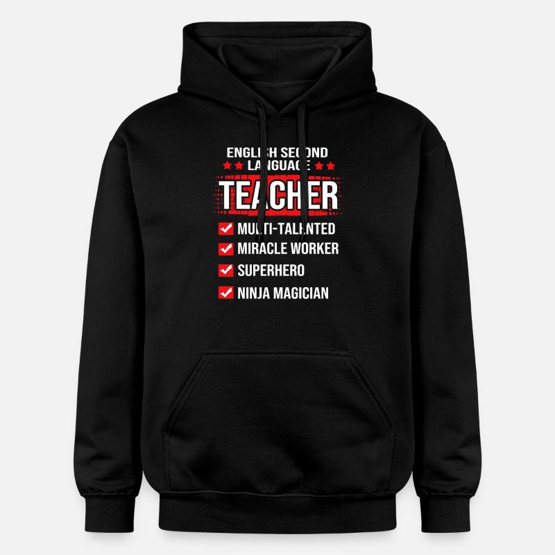 Professeur d’anglais Professeur d’anglais - Sweat à capuche Softstyle® Gildan Unisexe - noir