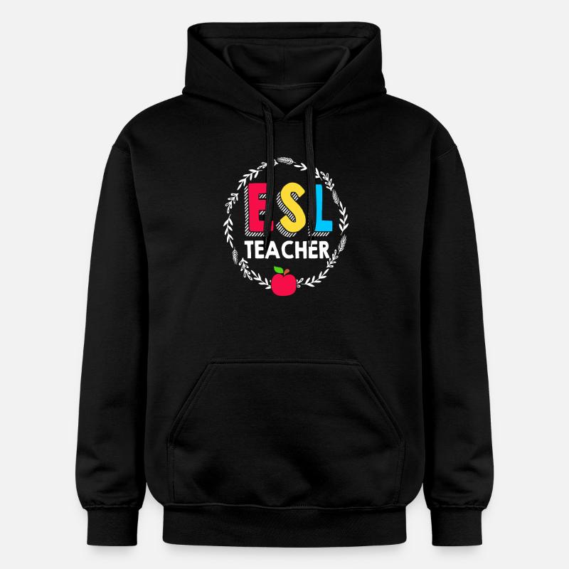 Englischlehrerin Englisch Lehrer - Gildan Unisex Softstyle® Midweight Hoodie - Schwarz