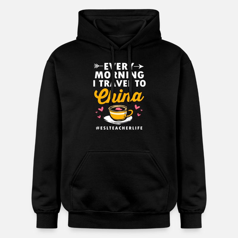Professeur d’anglais Professeur d’anglais - Sweat à capuche Softstyle® Gildan Unisexe - noir
