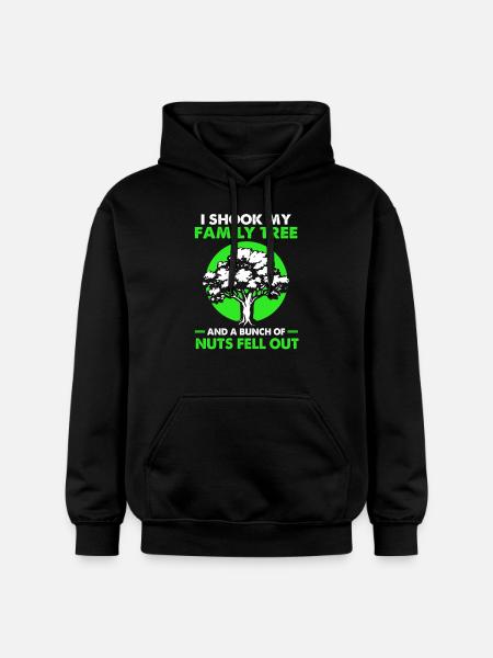 Family tree genealogy - Gildan Unisex Softstyle® Midweight Hoodie - black